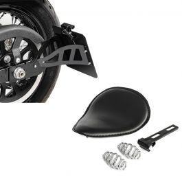 Latérale Support de plaque d'immatriculation noir pour SUZUKI ls650 Bobber Chopper Custombike