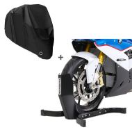 Motorradwippe + Motorrad Abdeckplane XL Set Constands Easy Plus schwarz_1