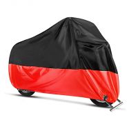 Housse moto BMW F 800 GT / R / S / ST C 650 GT / Sport Bache Craftride XL en noir-rouge