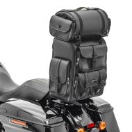 Sissybar Tasche für Harley V-Rod / Muscle Hecktasche Craftride DLX mit Gepäckrolle_1