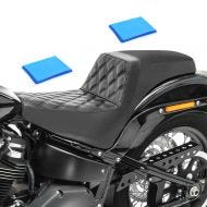 Doppel Sitzbank Gel für Harley Softail Low Rider / S 18-21 Duo Sitz Craftride SP8 schwarz_1