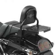 Sissy Bar CSS Fix kompatibelt med Harley Davidson Dyna Fat Bob 10-17 med bagagebærer sort Craftride