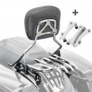 Sissybar mit Gepäckträger XB und Montagekit für Harley Touring 14-20 chrom Craftride_1