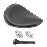 Motorbike Solo Seat Craftride BR1 with springs for Custombikes in black