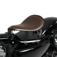 Selle siège solo avec plaque de base pour motos Custom Craftride SG3 marron