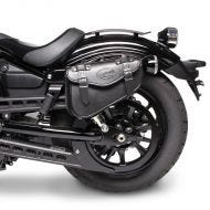 Motorbike Saddlebag left Craftride Arizona 3Ltr Side Bag for Chopper black