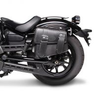 Motorbike Saddlebag left Craftride Montana 8Ltr Side Bag for Chopper black