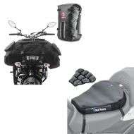 Set: Set ST5 Moto Bolsa de Asiento X50 y Mochila moto HX2 35 Liter + Moto Cojín aire Tourtecs Air Deluxe M Cojin Confort Asiento en 