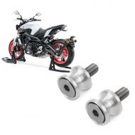 Set: Motorcycle Paddock Stand Set Constands Rear and Front SBL + Motorcycle Bobbin Spools Motea Jerez M8 silver