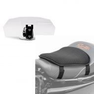 Szett: Tourtecs szélvédő légterelő rögzítés Vario clear + zselés üléspárna M Tourtecs univerzális komfort párna fekete