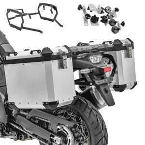 Alu-Koffer + Kofferträger für KTM 1290 Super Adventure R / S 2021 Bagtecs GX45 silber_1