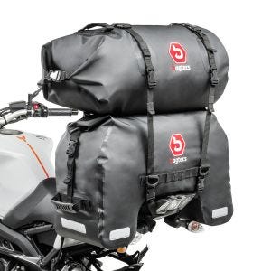 Set Motorrad Hecktasche SX45 + Gepäckrolle RB30 Bagtecs Volumen 75 Liter_0