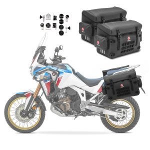2x vedenpitävää PVC-sivukoteloa KTM 790 Adventure / R Bagtecs BPW:lle, asennussarjalla matkalaukkutelineeseen
