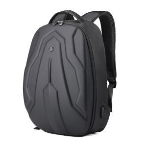 Motorrad Rucksack Bagtecs BS3 Hartschalentasche mit USB-Anschluss 20 Liter schwarz_1