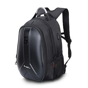 Hartschalen Rucksack Motorrad Bagtecs Carbon II mit USB-Anschluss 37Ltr sw_1