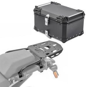 Set hliníkový horní kufr + nosič kompatibilní s Harley Davidson Pan America 1250 / Special 21-24 XB65 black Bagtecs
