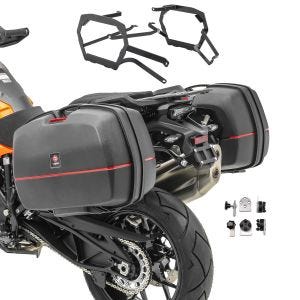 Laukkusarja yhteensopiva KTM 790 / 890 Adventure/ R 19-25 -sivulaukkujen kanssa + laukkuteline Bagtecs TB8S