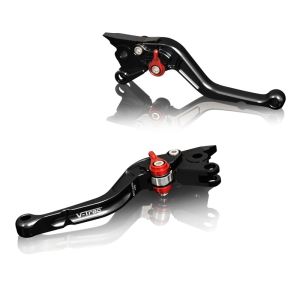 Jarruvipu ja kytkinvipu Kawasaki Z 1000 03-06 shortille, ABE musta-punainen