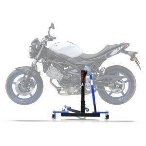 Keskiteline yhteensopiva Suzuki SV 650 / X 16-25 sinisen moottoripyörän tunkin kanssa ConStands Power-Evo