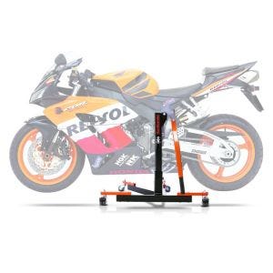 Keskituki Honda CBR 1000 RR Fireblade 04-07 oranssi moottoripyörä tunkki ConStands Power-Evo