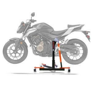 Keskituki Honda CB 500 F 16-21 oranssi Moottoripyörä tunkki ConStands Power-Evo