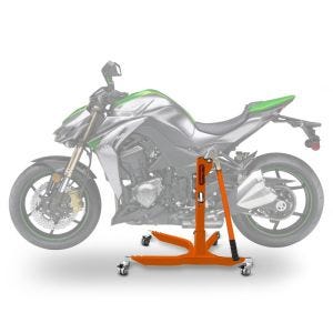 Keskituki Kawasaki Z 1000 14-20 oranssi Moottoripyörä tunkki ConStands Power-Classic