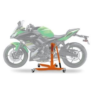 Keskiteline yhteensopiva Kawasaki Ninja 650 17-24 oranssin moottoripyörän tunkin kanssa ConStands Power-Classic