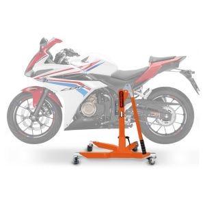 Cavalletto Centrale compatibile con Honda CBR 500 R 16-18 arancione Sollevatore ConStands Power-Classic