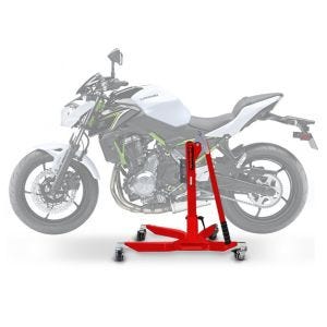 Keskiteline yhteensopiva Kawasaki Z 650 17-25 moottoripyörän tunkin kanssa ConStands Power-Classic