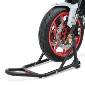Montageständer Vorderrad ConStands Evo-V von ConStands mit V-Aufnahmen gefedert schwarz matt_1