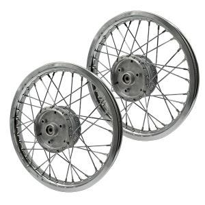 Sarja 2x vanteet 1,85x16 leveät alumiinipuolapyörät Simson S51 S50 S70 Schwalbe KR51 alumiinivanteelle Craftride AF24