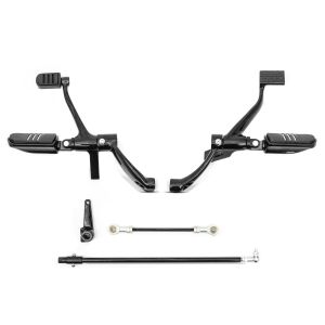 Vorverlegte Fußrastenanlage für Harley Sportster 883 Iron 14-20 Craftride schwarz_1