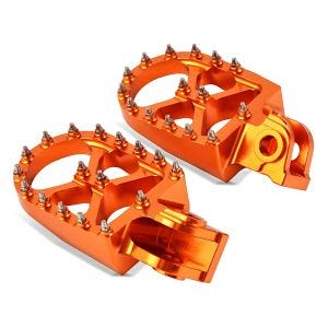 MX Fußrasten für KTM 690 Enduro/ R / SMC/ R Xdure FF5 orange_0