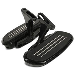 Sozius Trittbretter Harley Davidson Touring 93-20 Craftride CF2 mit Halter schwarz_1