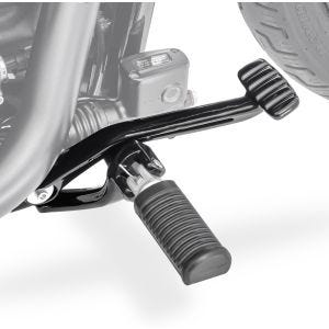 Eteenpäin suuntautuva jalkatukijärjestelmä, joka on yhteensopiva Harley Davidson Softail Street Bob 18-24 jalkatukisarjan Craftride VF2 kanssa