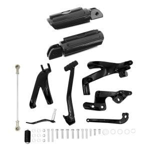 Eteenpäin suuntautuva jalkatukijärjestelmä, joka on yhteensopiva Harley Davidson Softail Low Rider S 20-24 ja Craftride VF4 -jalkatukien kanssa