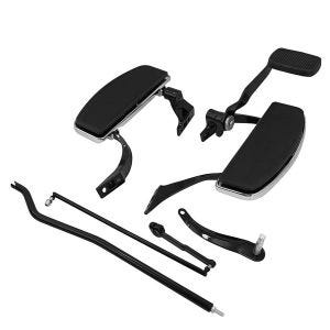 Footboard Kit yhteensopiva Harley Davidson Dyna Street Bob 06-17 lattialautojen Craftride FK2 kanssa