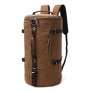 Rucksack Canvas Craftride VG8 Gepäckrolle Vintage 35L braun_1
