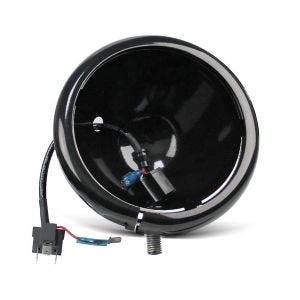 LED Scheinwerfer-Gehäuse Kit 5,75" für Yamaha XVS 650 A Drag Star Classic schwarz Craftride_1