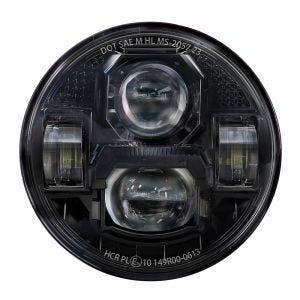 LED-ajovalo 5,75 tuumaa yhteensopiva Harley Davidson -ajovalon kanssa Craftride NL17 musta