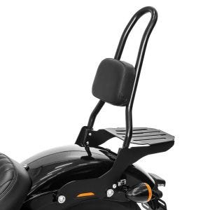 Sissybar Harley Softail Street Bob 18-20 Craftride Fast Rider-L inkl. Gepäckträger schwarz