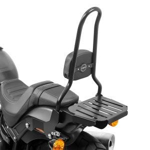 Sissybar Harley Softail Fat Bob 114 18-20 Craftride Fast Rider-M inkl. Gepäckträger schwarz_0