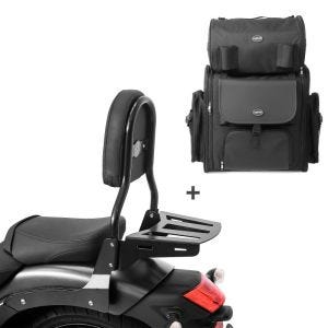 Sissybar CL + Hecktasche für Kawasaki Vulcan S / Café 15-20 mit Gepäckträger Craftride_0