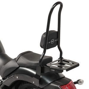 Sissy Bar XL3 yhteensopiva Kawasaki Vulcan S / Café 15-24 kanssa, jossa on musta Craftride tavarateline