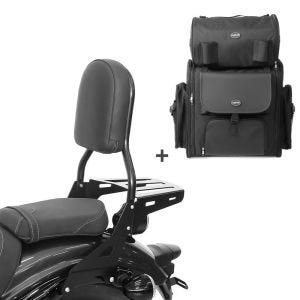 Sissybar CL + Hecktasche für Indian Scout / Sixty 15-20 mit Gepäckträger Craftride_0
