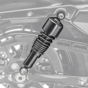 Stoßdämpfer 10,5 Zoll Harley Sportster 04-20 Federbeine von Craftride schwarz_1