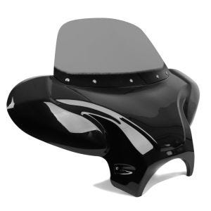 Batwing Verkleidung für Chopper und Custombikes Craftride mit Windschild rauchgrau_0