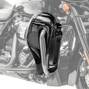 Beinschild für Harley Davidson Touring Modelle 2014-2020 Craftride belüftet schwarz_1
