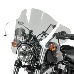 Windschild Batwing mit 4-Punkt-Fixierung für Custom Bikes klar Craftride_1