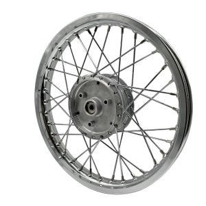 Paprskový ráfek ocelový pro Simson S51 S50 S70 Schwalbe KR51 ocelový ráfek pochromovaný Craftride AF19